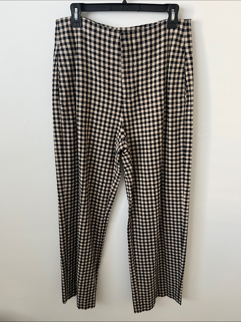 Checked Black and Cream Gap pants NWOT size 8 long